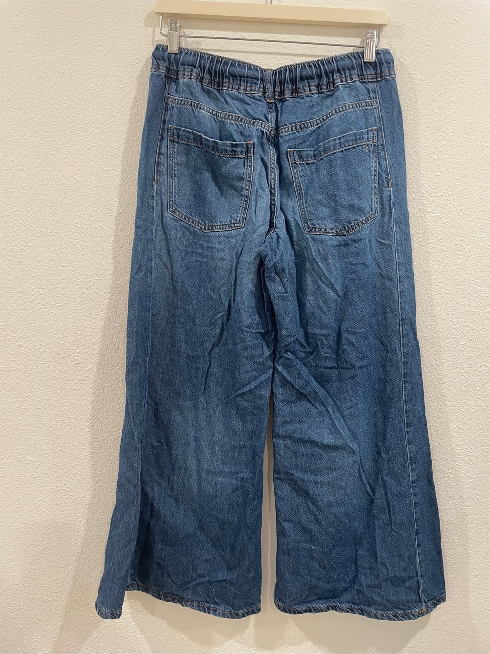 Anthropologie Pilcro Wide-Leg Drawstring Pull-on Pants Jeans Small - Picture 7 of 12